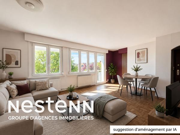 LOMME / Secteur MAISON DES ENFANTS | Appartement T2 de 50 m² avec balcon, jardinet et caves