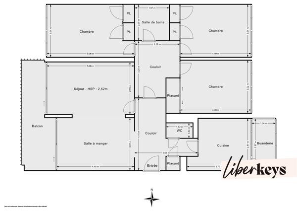 Bel appartement T4 de 101m² entièrement rénové, avec balcon - Quartier Chavril - Sainte Foy Lès Lyon