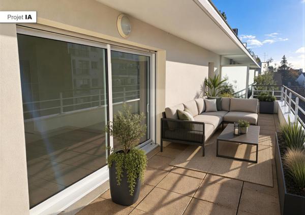Bel appartement T3 de 85 m² avec deux terrasses, ascenseur et box