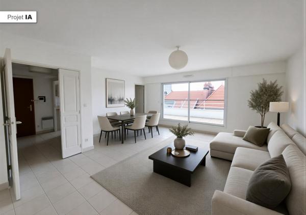 Bel appartement T3 de 85 m² avec deux terrasses, ascenseur et box