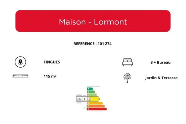 Maison à vendre 5 pièces de 115 m²