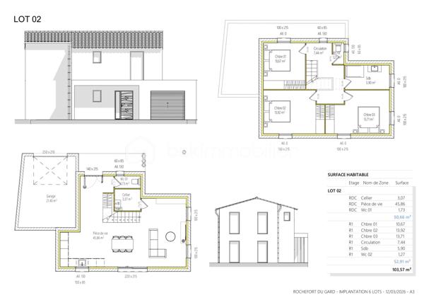 Terrain de 360 m²