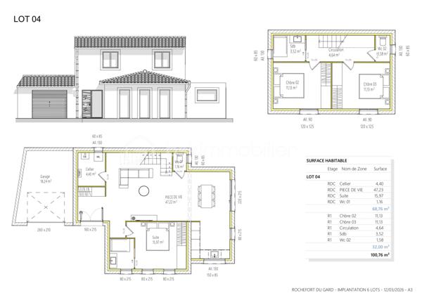 Terrain de 360 m²