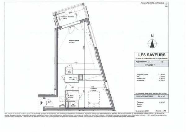 Appartement à vendre    2 pièces •  Gujan-Mestras