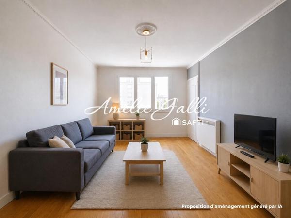 Bel Air - T4 traversant de 70m² avec loggia