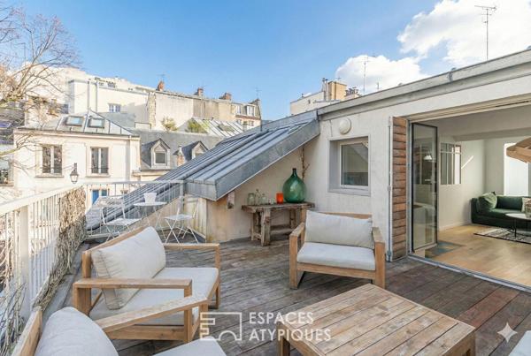 Duplex contemporain avec terrasse