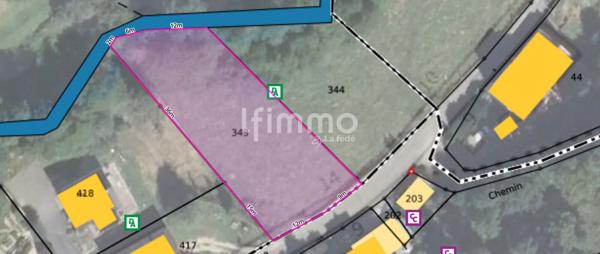 Terrain constructible – 9,33 ares – Lapoutroie