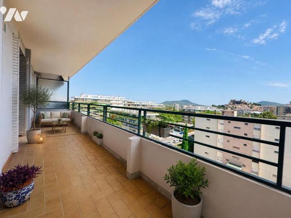 LA GARDE – T5 TRAVERSANT DE 94 m² AVEC TERRASSES ET CAVE