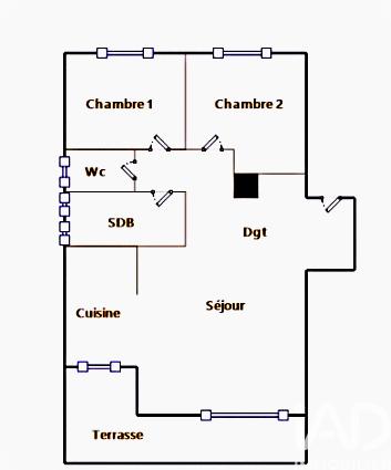 Appartement à vendre 3 pièces 55 m² Draguignan