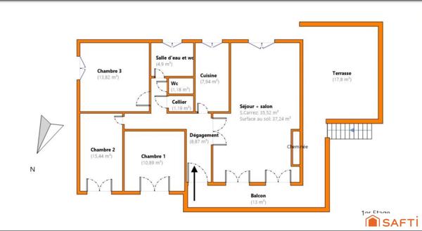 Calme, Potentiel, Dépendance 78 m², Fond d’Impasse