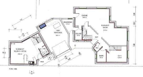 Maison d'architecte de près de 200m² à Clohars-Carnoët, 6 chambres