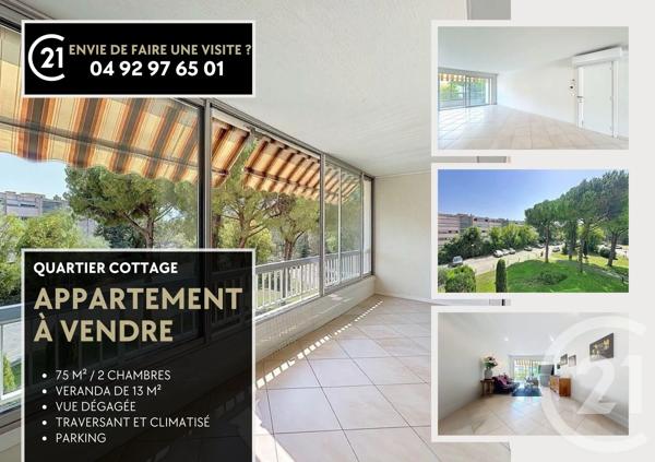 Appartement T3 à vendre  3 pièces - 75,71 m 2   MANDELIEU LA NAPOULE  - 06