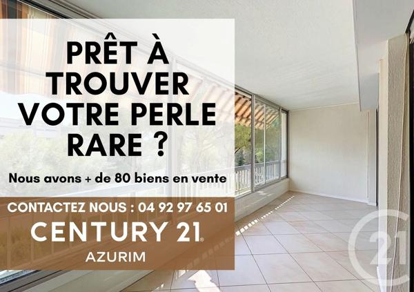 Appartement T3 à vendre  3 pièces - 75,71 m 2   MANDELIEU LA NAPOULE  - 06