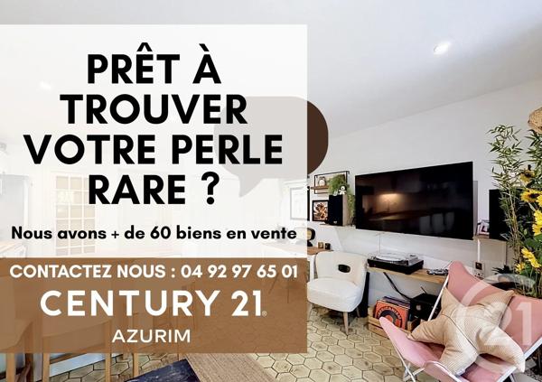 Appartement F3 à vendre  3 pièces - 52,08 m 2   MANDELIEU LA NAPOULE  - 06
