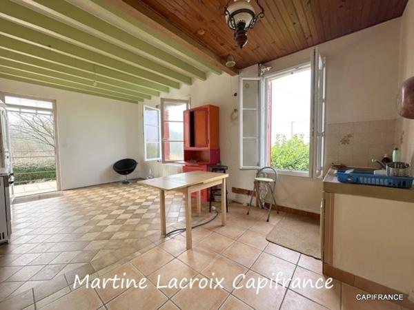 Dpt SARTHE (72), à vendre BONNETABLE - MAISON DE CAMPAGNE ET DÉPENDANCES - TERRAIN DE 3642M²