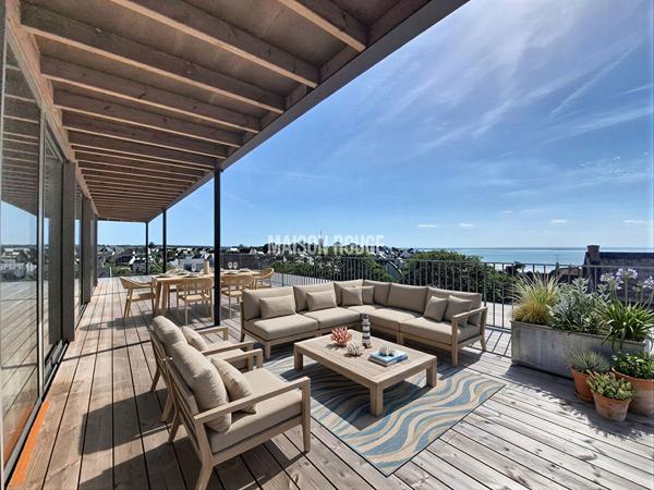 Appartement haut de gamme avec terrasse panoramique et vue mer - Dernier étage au Val André
