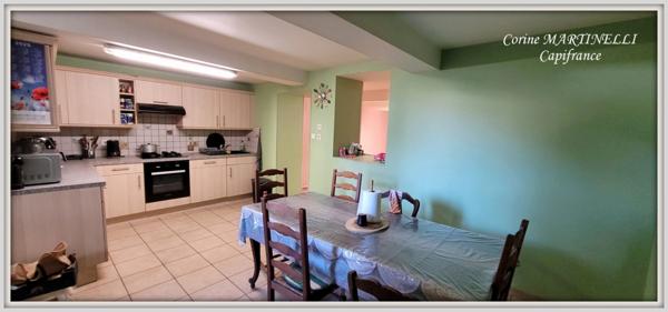 Maison de village en pierre, 178 m² sur 2 niveaux, jardin séparé