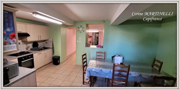 Maison de village en pierre, 178 m² sur 2 niveaux, jardin séparé