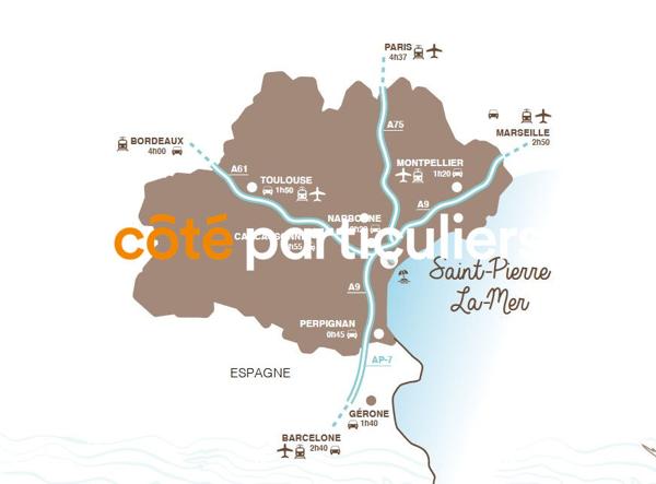 Vente Appartement40,58 m² - 3 Pièces - SAINT PIERRE LA MER (11560)