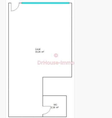 Commerce à vendre 1 pièce de 36 m²