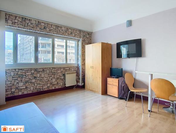 Studio loué -  22m²  – Emplacement central stratégique – Grenoble