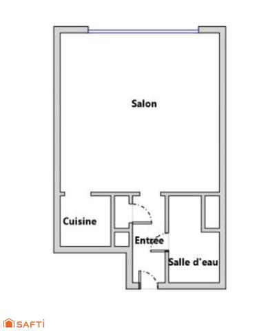 Studio loué -  22m²  – Emplacement central stratégique – Grenoble