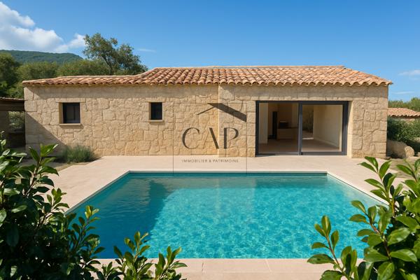 Ste lucie de porto vecchio (20144) Villa individuelle en pierres type bergerie avec piscine Lecci sainte lucie de Porto Vecchio