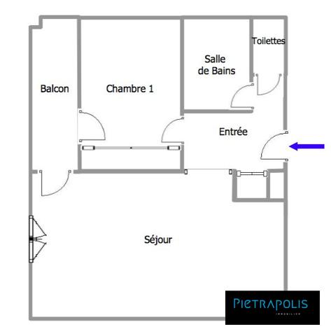 T2 de 45m²  + Cave à Tassin la Demi Lune