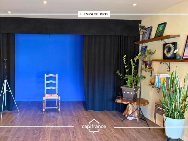 Maison comprenant : un loft, un studio indépendant et un local professionnel