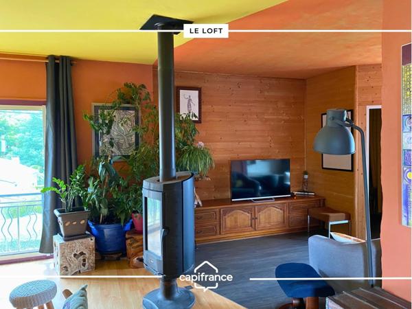 Maison comprenant : un loft, un studio indépendant et un local professionnel