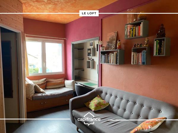 Maison comprenant : un loft, un studio indépendant et un local professionnel