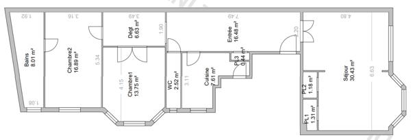 Porte de Champerret / Jean Moreas - Très bel appartement 4 pièces 2 chambres - Etage élevé, ascenseur, ensoleillé