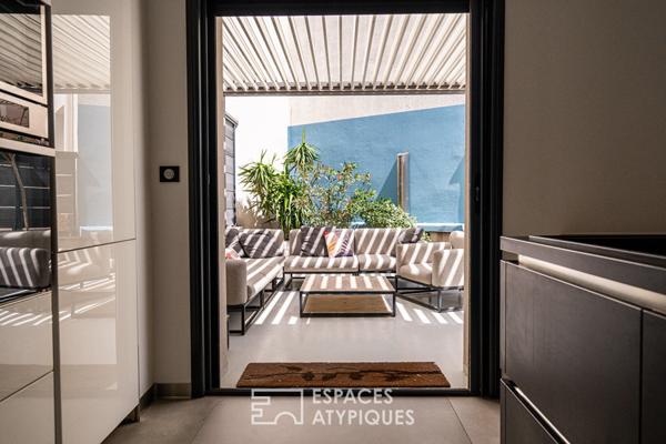 Maison de ville Canétoise proche de la plage, avec terrasse et ascenseur