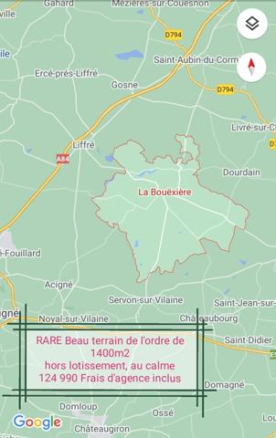 RARE DANS CADRE BUCOLIQUE BEAU TERRAIN D ENVIRON 1400M²