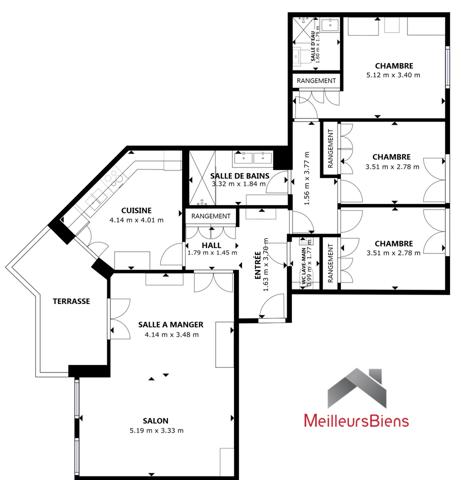 Magnifique 5 pièces 104 m²