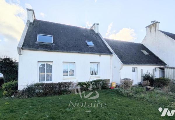 À proximité du centre-ville de Plouescat – Maison avec garage et jardin dans un quartier calme