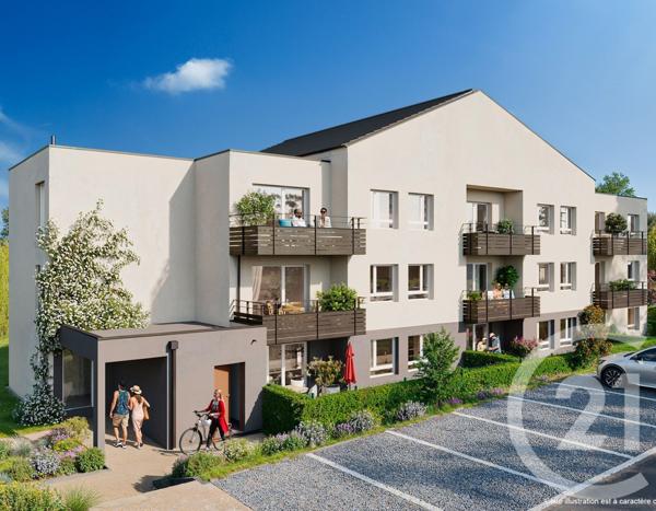 Appartement F2 à vendre  2 pièces - 44,07 m2 MONTCHANIN - 71