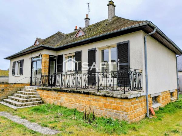 ISSOUDUN, PAVILLON T4 AVEC SOUS-SOL ET JARDIN