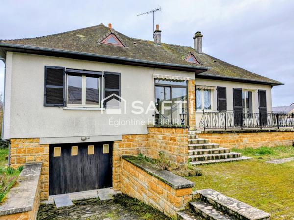 ISSOUDUN, PAVILLON T4 AVEC SOUS-SOL ET JARDIN