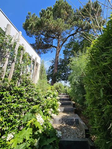 Cap Ferret, 2ème ligne, accès direct à la plage, jolie villa d’architecte de 120 m2 habitable, en prise directe avec le bassin, piscine et parking privé