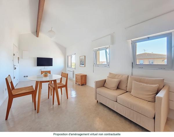 A VENDRE - CUGNAUX centre ville - Studio de 36m² avec place de parking