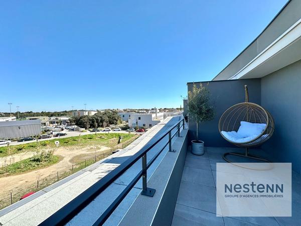 BAILLARGUES . Appartement d'exception en dernier étage d'une résidence sécurisée avec ascenseur.