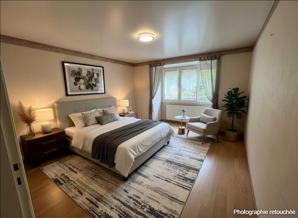 Appartement 5 pièces de 106 m² avec jardin sans vis à vis et garage !