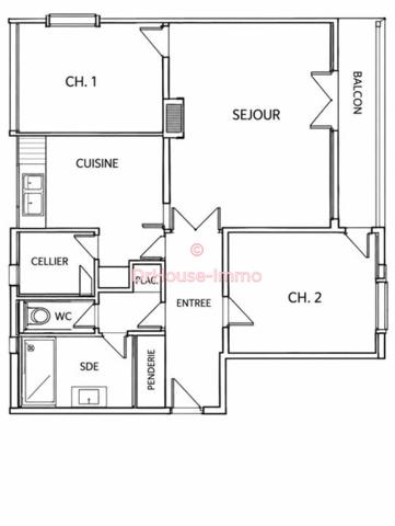 Appartement à vendre 4 pièces de 75 m²