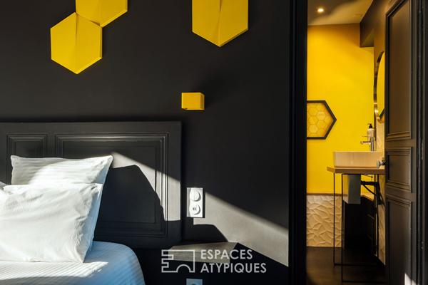 Maison en pierre avec sa rénovation contemporaine, en hyper-centre