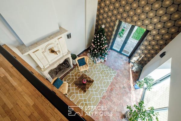 Maison en pierre avec sa rénovation contemporaine, en hyper-centre