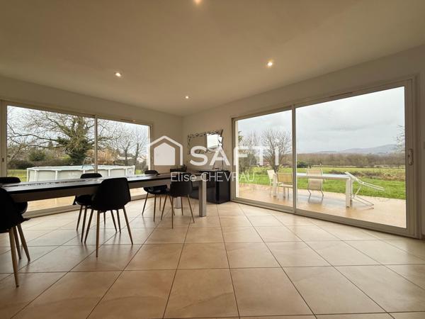 Plain-pied 4 chambres avec suite parentale et vue dégagée