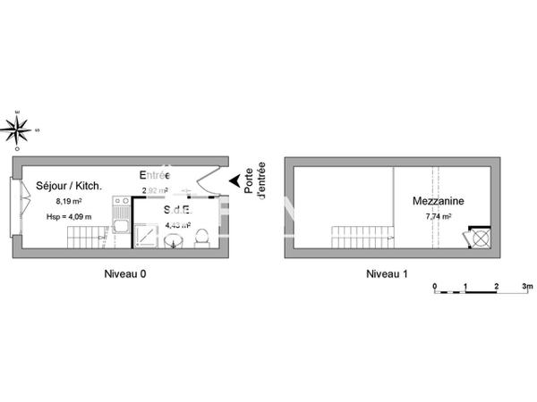Location Studio meublé 23.28 m² - 10 RUE MARECHAL DE LATTRE TASSIGNY Le Havre 76600