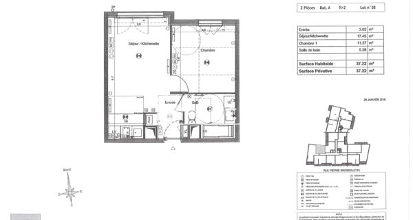 Location Appartement 2 pièces 37.22 m² - Châtillon 92320