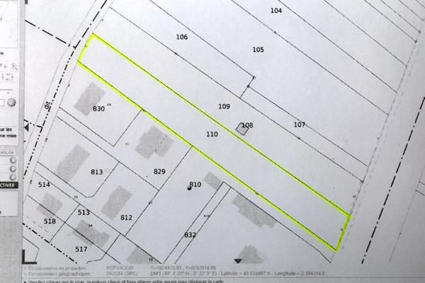 Écouen (95440) ECOUEN 95440 TERRAIN CONSTRUCTIBLE